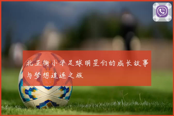 北正街小学足球明星们的成长故事与梦想追逐之旅